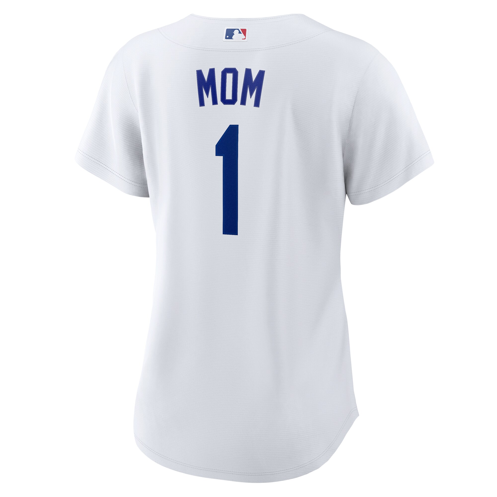 Los Angeles Dodgers White #1 Mom Home MLB Jersey Women's