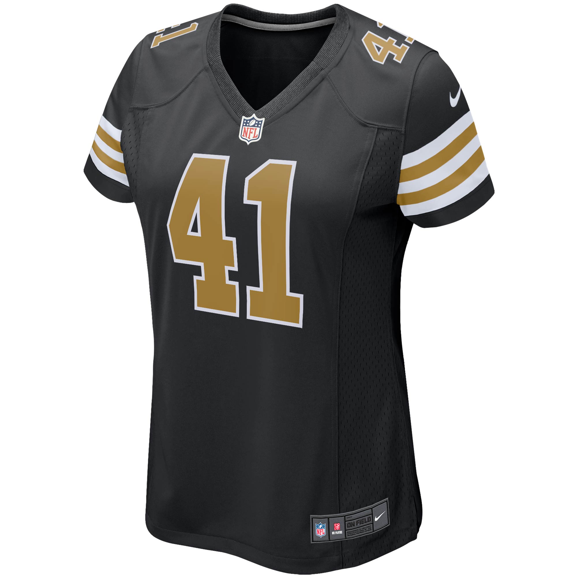 New Orleans Saints Alvin Kamara Black Player NFL Jersey Women's