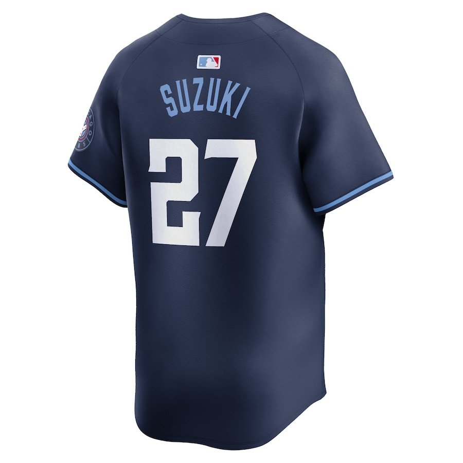 Seiya Suzuki 27 Chicago Cubs City Connect Limited Navy MLB Jersey Men's
