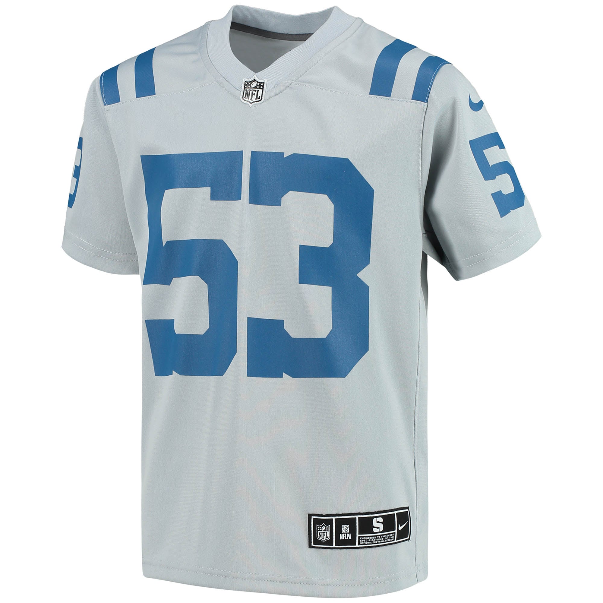 Indianapolis Colts Shaquille Leonard Gray Inverted Team Game NFL Jersey Youth