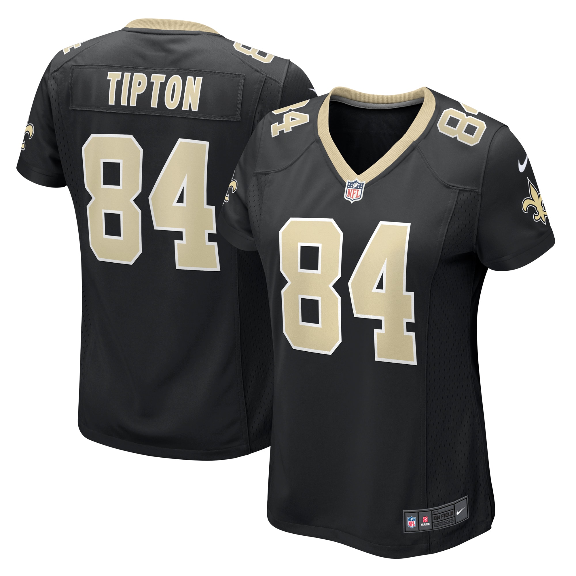 New Orleans Saints Mason Tipton Black Game NFL Jersey Women's