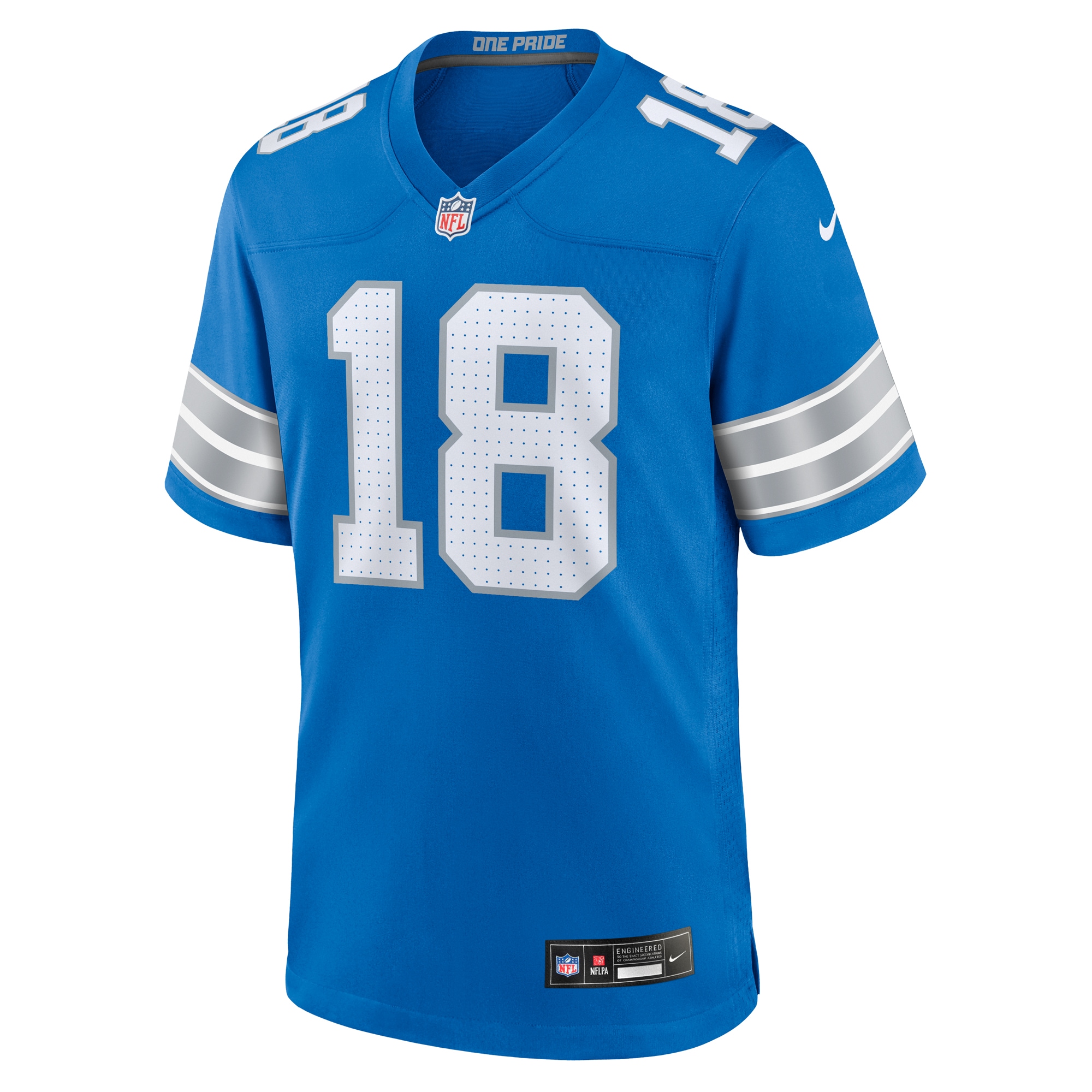 Detroit Lions Antoine Green Blue Team Game NFL Jersey Men's
