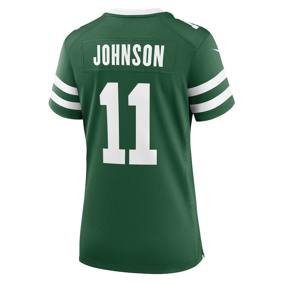 Jermaine Johnson 11 New York Jets Team Game Legacy Green NFL Jersey Women's