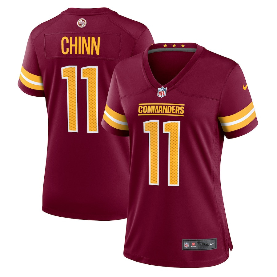 Jeremy Chinn 11 Washington Commanders Game Burgundy NFL Jersey Women's