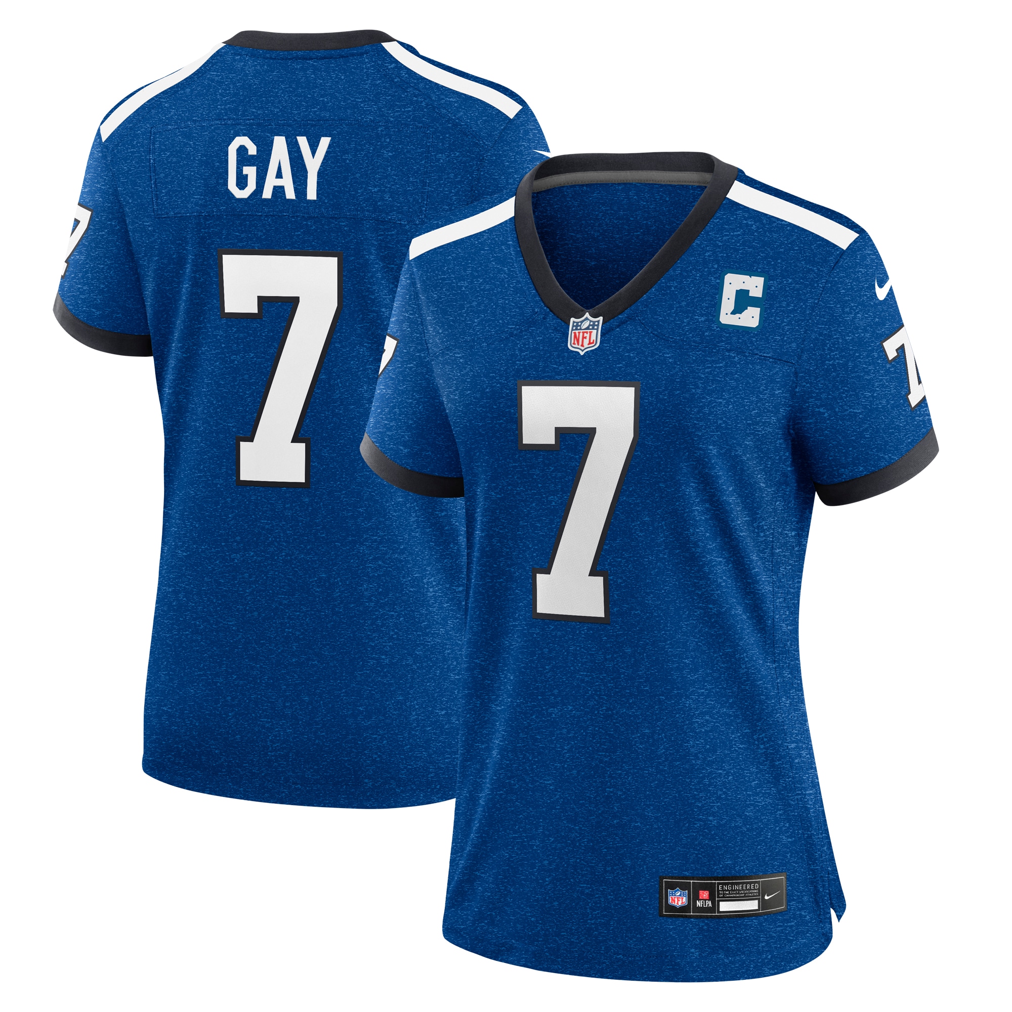Indianapolis Colts Matt Gay Royal Indiana Nights Alternate Game NFL Jersey Women's