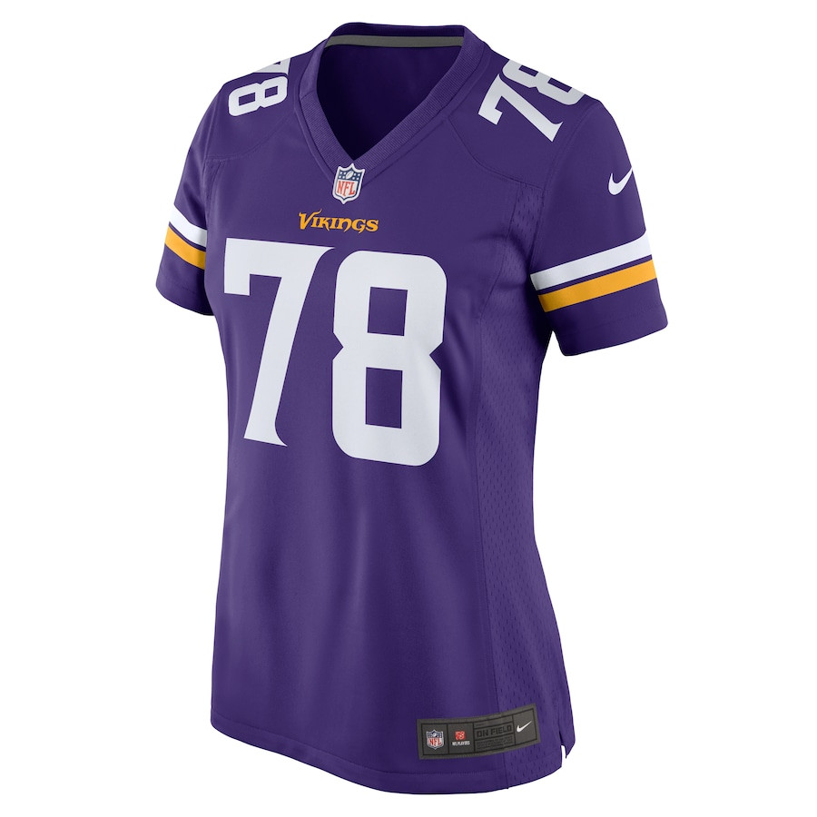 Walter Rouse 78 Minnesota Vikings Game Purple NFL Jersey Women's