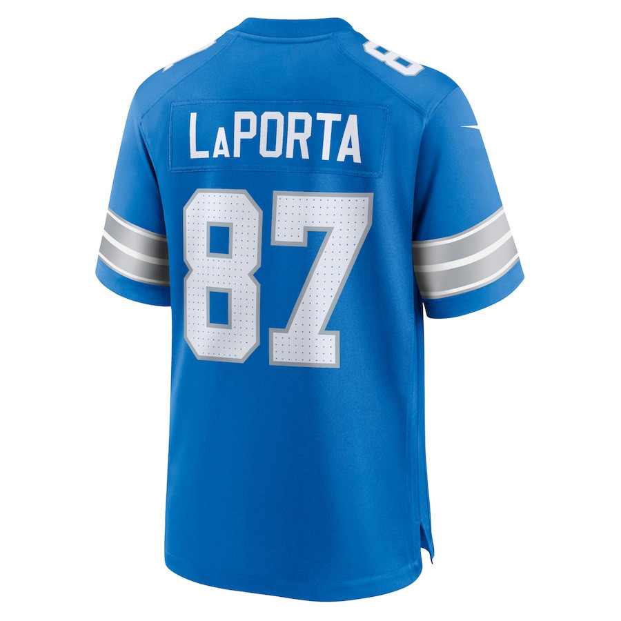Sam LaPorta #87 Detroit Lions Super Bowl LIX Blue NFL Jersey Men's