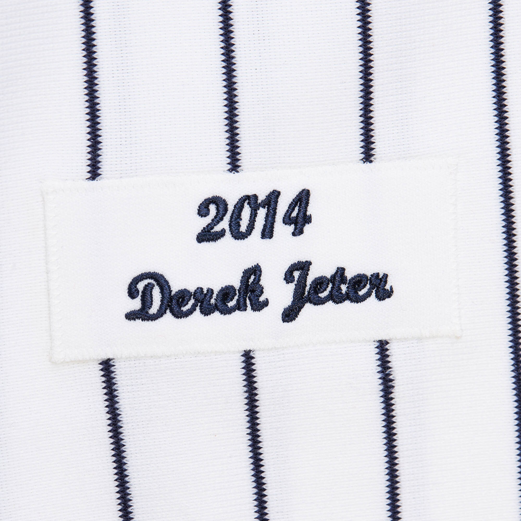 New York Yankees Derek Jeter Mitchell Ness White 2014 Cooperstown Collection Throwback MLB Jersey Men's