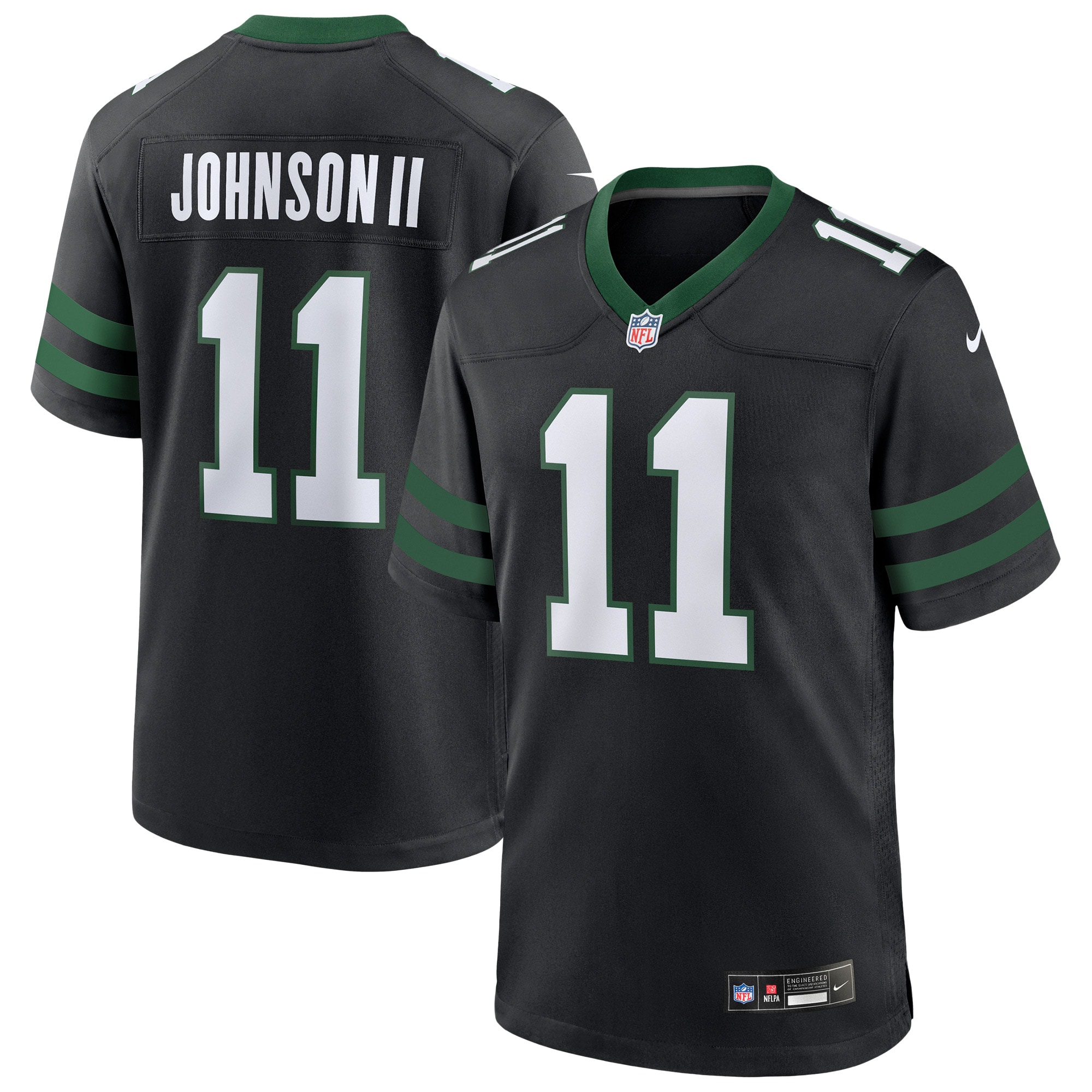 New York Jets Jermaine Johnson II Legacy Black Alternate Game NFL Jersey Men's