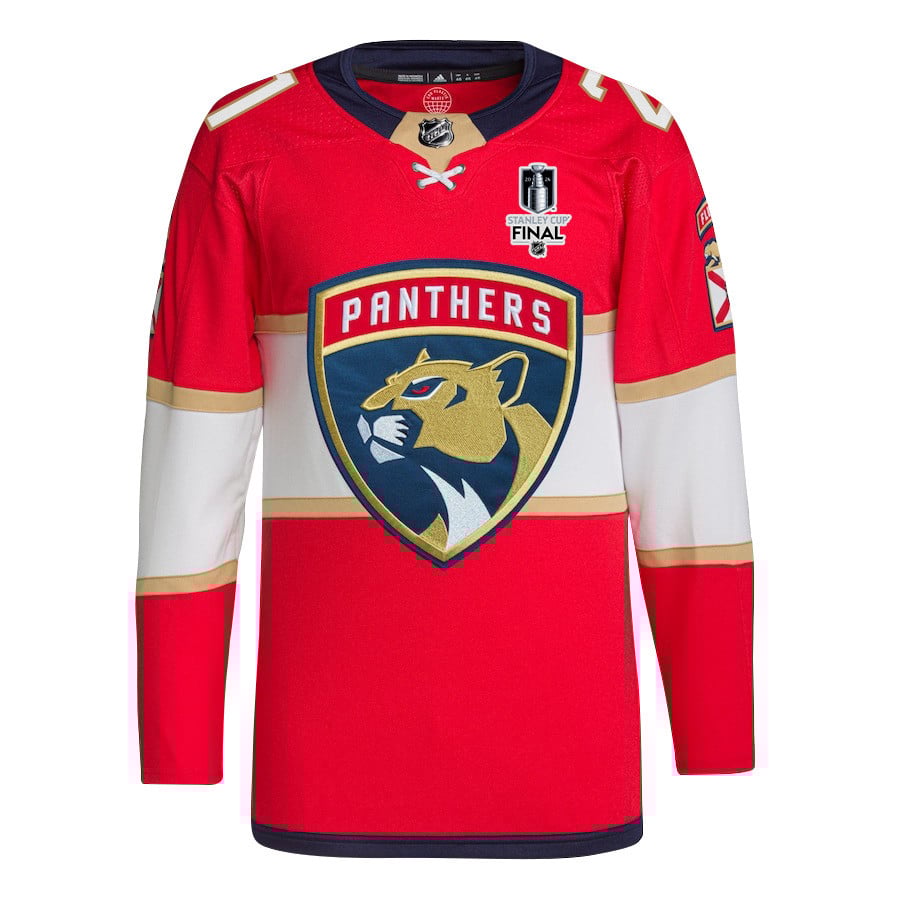 Nick Cousins 21 Florida Panthers 2024 STANLEY CUP Final Home Breakaway Red NHL Jersey Men's