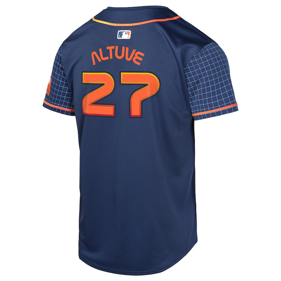 Jose Altuve 27 Houston Astros City Connect Limited Navy MLB Jersey Youth