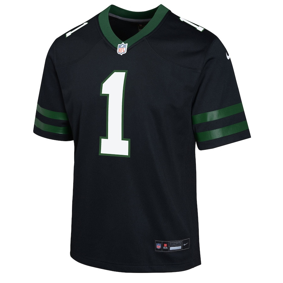 Ahmad Sauce Gardner 1 New York Jets Alternate Game Legacy Black NFL Jersey Youth