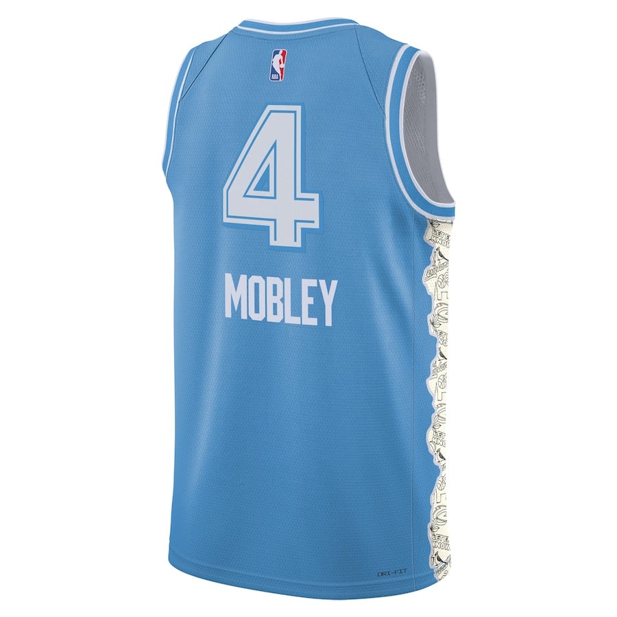 Evan Mobley 4 Cleveland Cavaliers Unisex 2024/25 Swingman Player City Edition Light Blue NBA Jersey Unisex