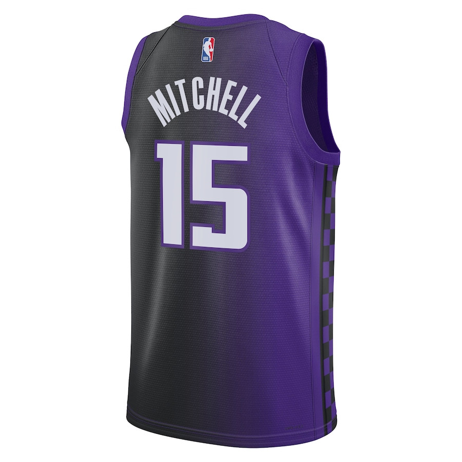 Davion Mitchell 15 Sacramento Kings Unisex Swingman Statement Edition Purple/Black NBA Jersey Unisex