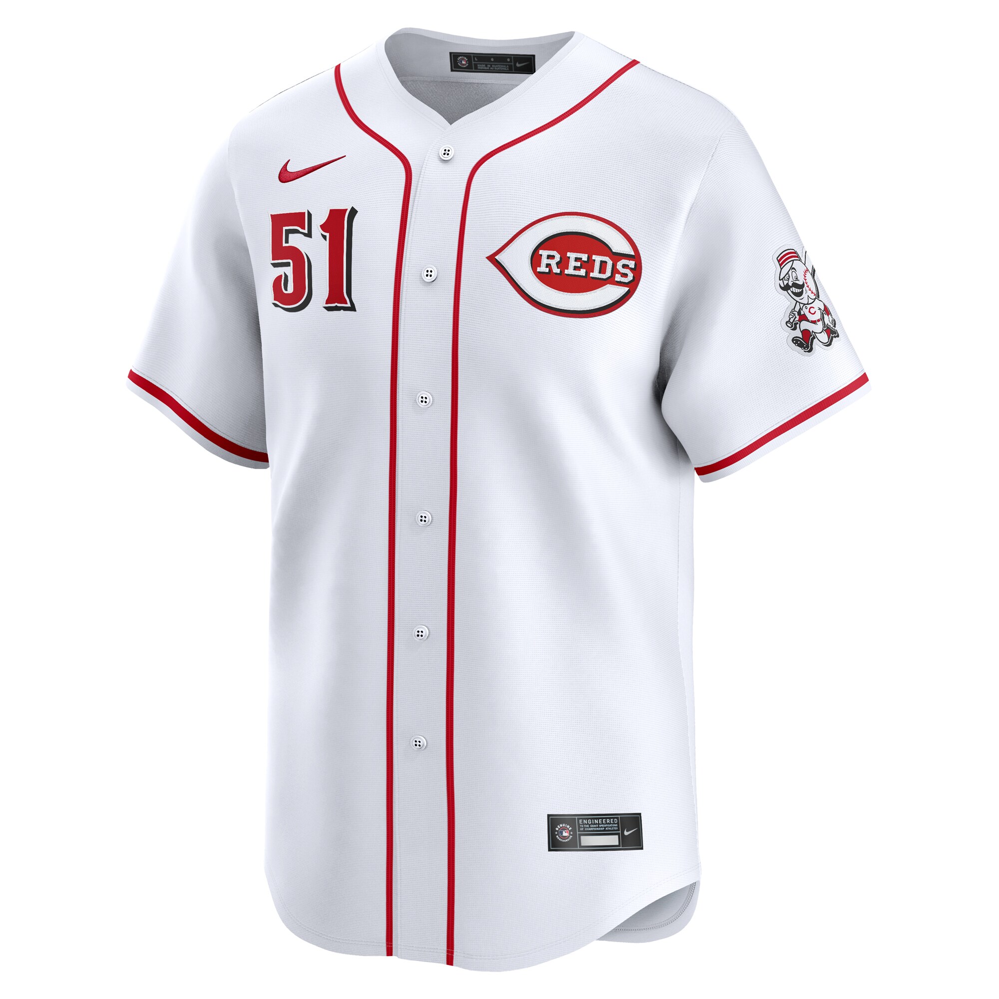 Cincinnati Reds Graham Ashcraft White Home Limited Player MLB Jersey Men's