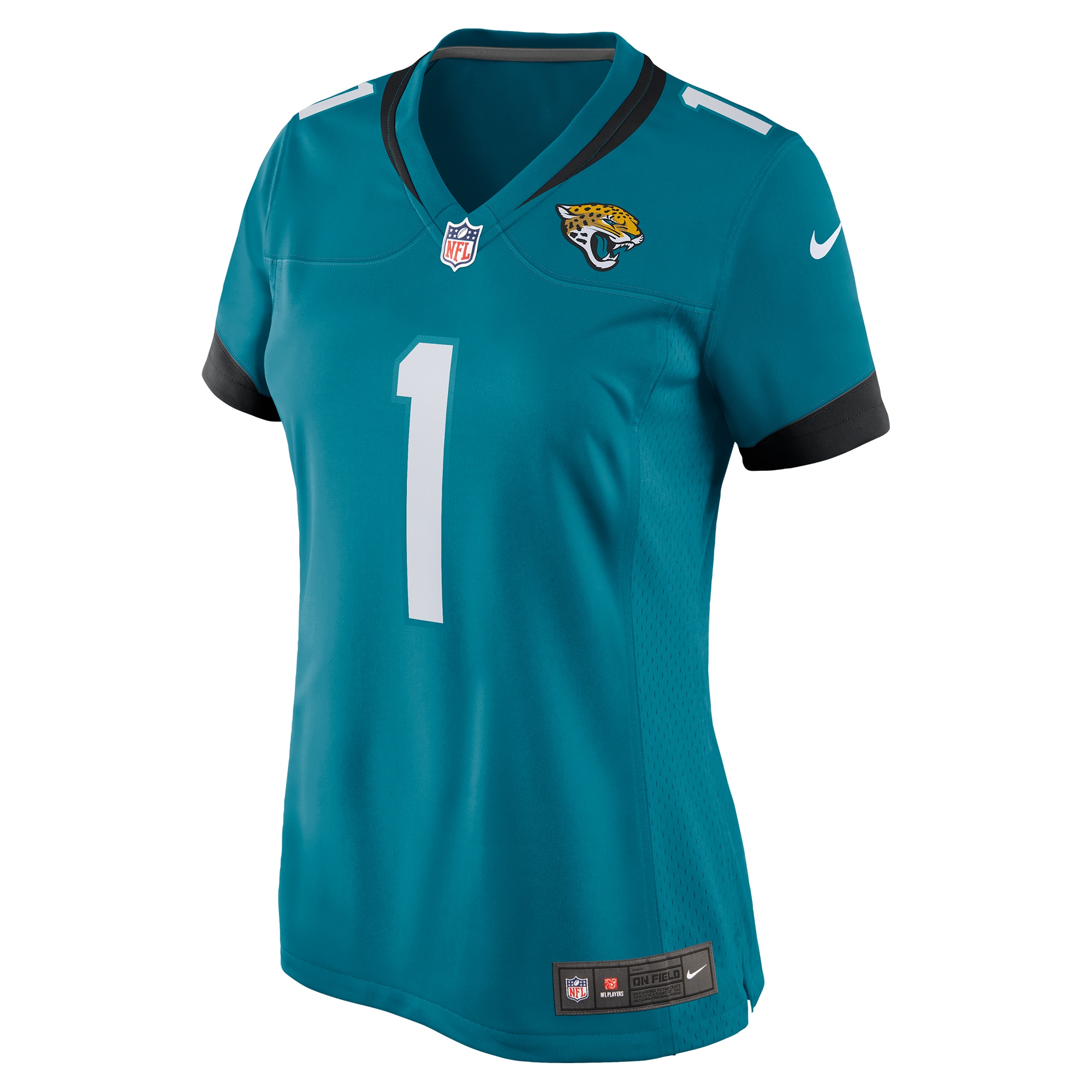 Jacksonville Jaguars Travis Etienne Teal Game NFL Jersey Women's