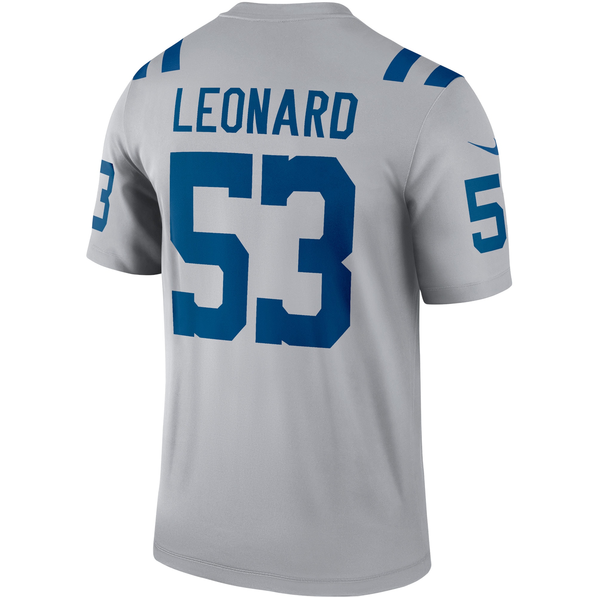 Indianapolis Colts Shaquille Leonard Gray Inverted Legend Player Performance Top NFL Jersey Men's