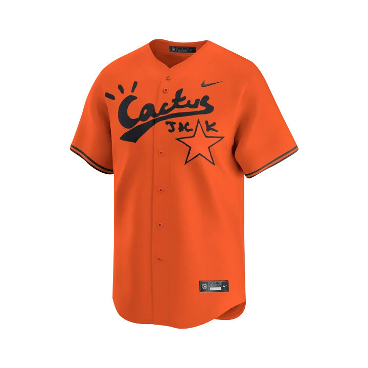 Yordan Alvarez 44 Houston Astros Cactus Jack Orange MLB Jersey Men's