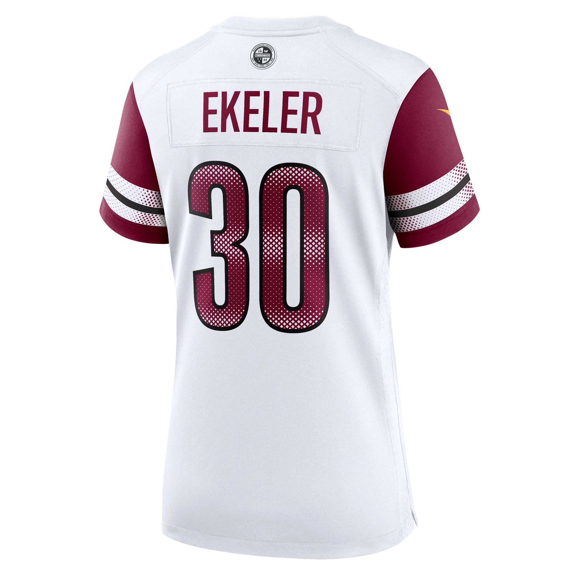 Washington Commanders Austin Ekeler White Game NFL Jersey Women's