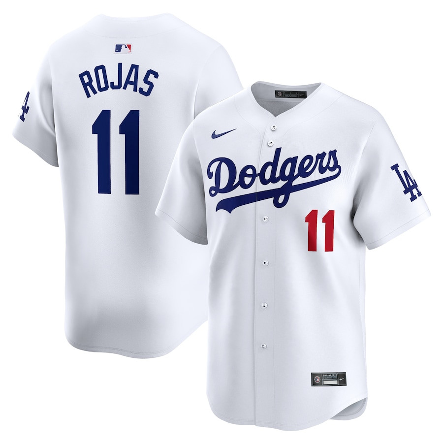 Miguel Rojas 11 Los Angeles Dodgers Home Limited Player White MLB Jersey Men's