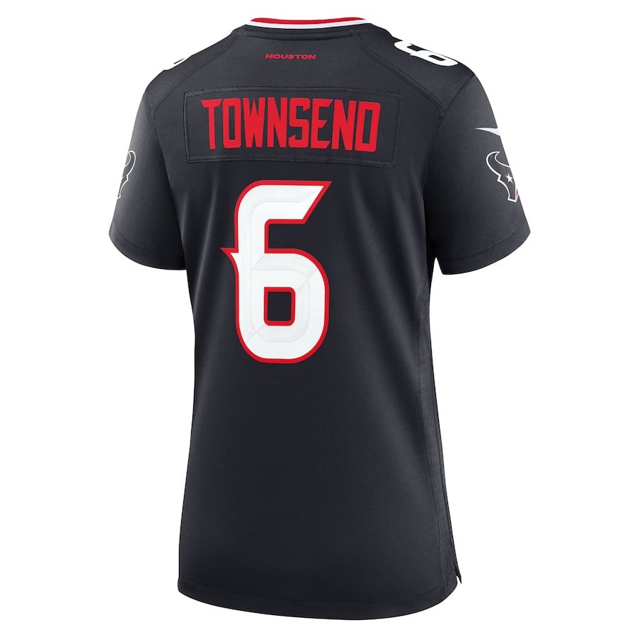Tommy Townsend 6 Houston Texans Team Game Navy NFL Jersey Women's