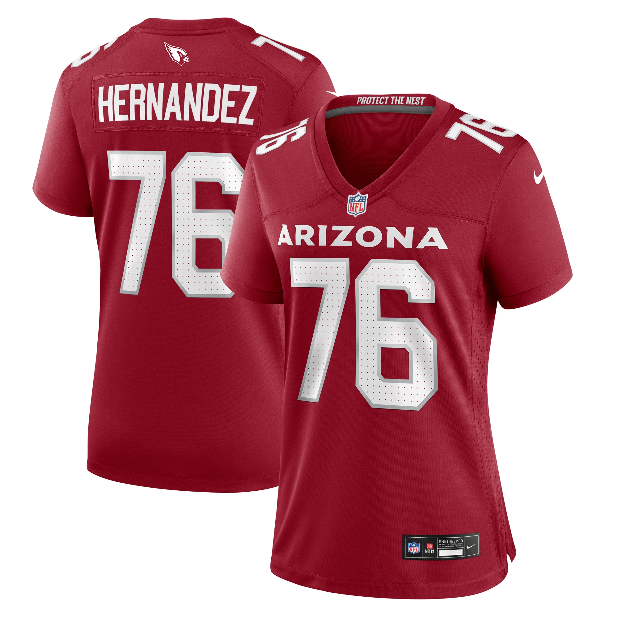 Arizona Cardinals Will Hernandez Cardinal Game NFL Jersey Women's