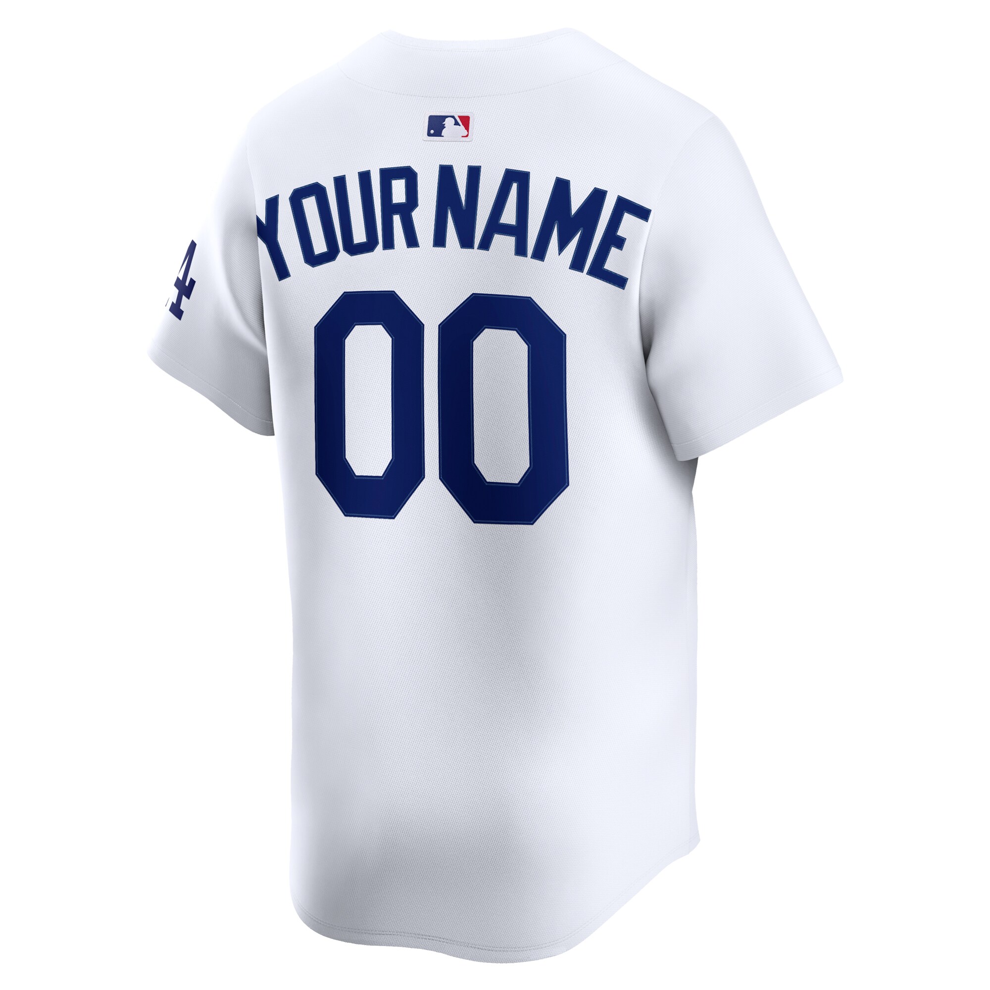 Los Angeles Dodgers White Home Limited Custom MLB Jersey Men's