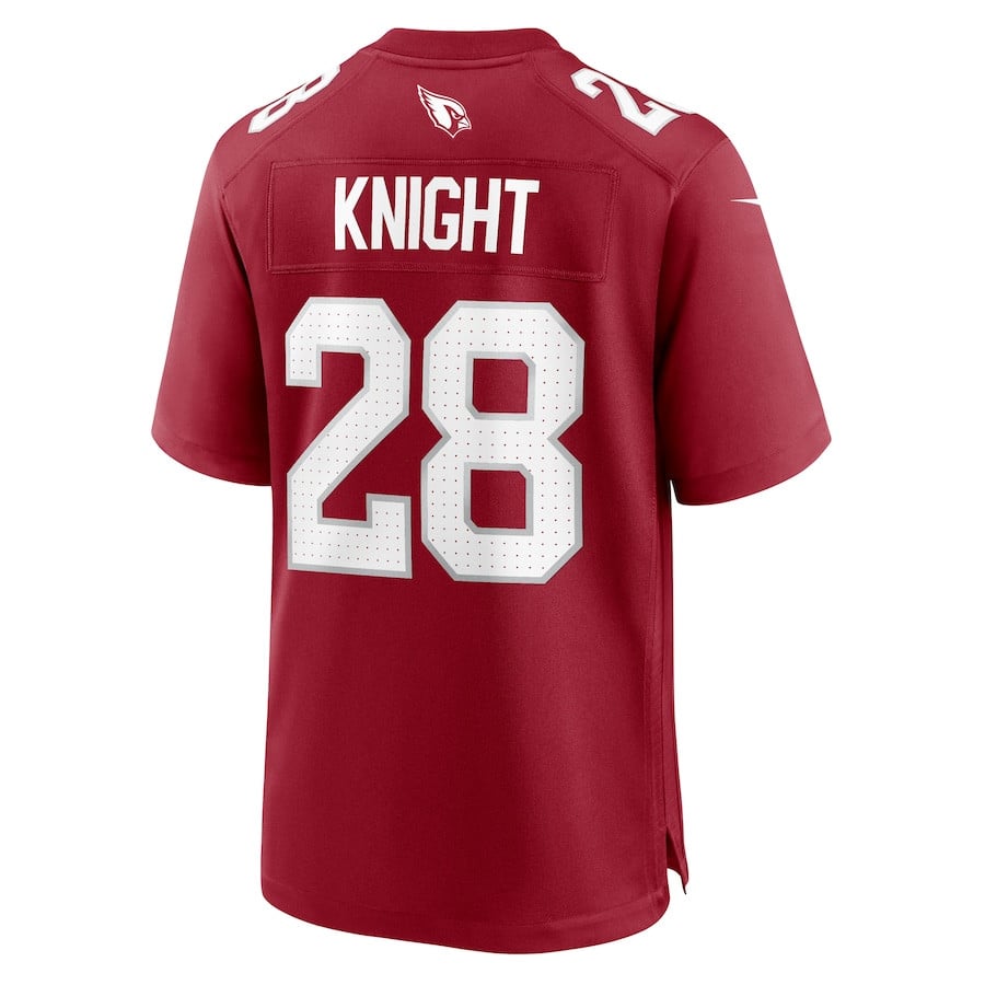 Qwuantrezz Knight 28 Arizona Cardinals Team Game Cardinal NFL Jersey Men's