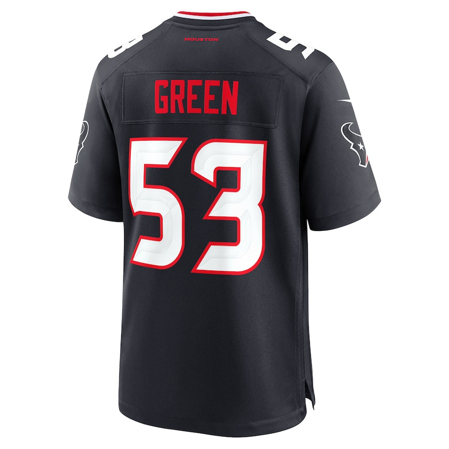Kendrick Green 53 Houston Texans Team Game Navy NFL Jersey Men's