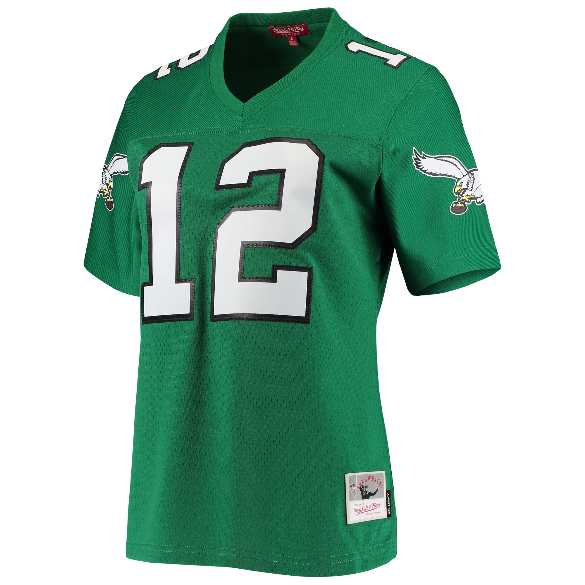 Philadelphia Eagles Randall Cunningham Mitchell Ness Kelly Green 1990 Legacy NFL Jersey Women's