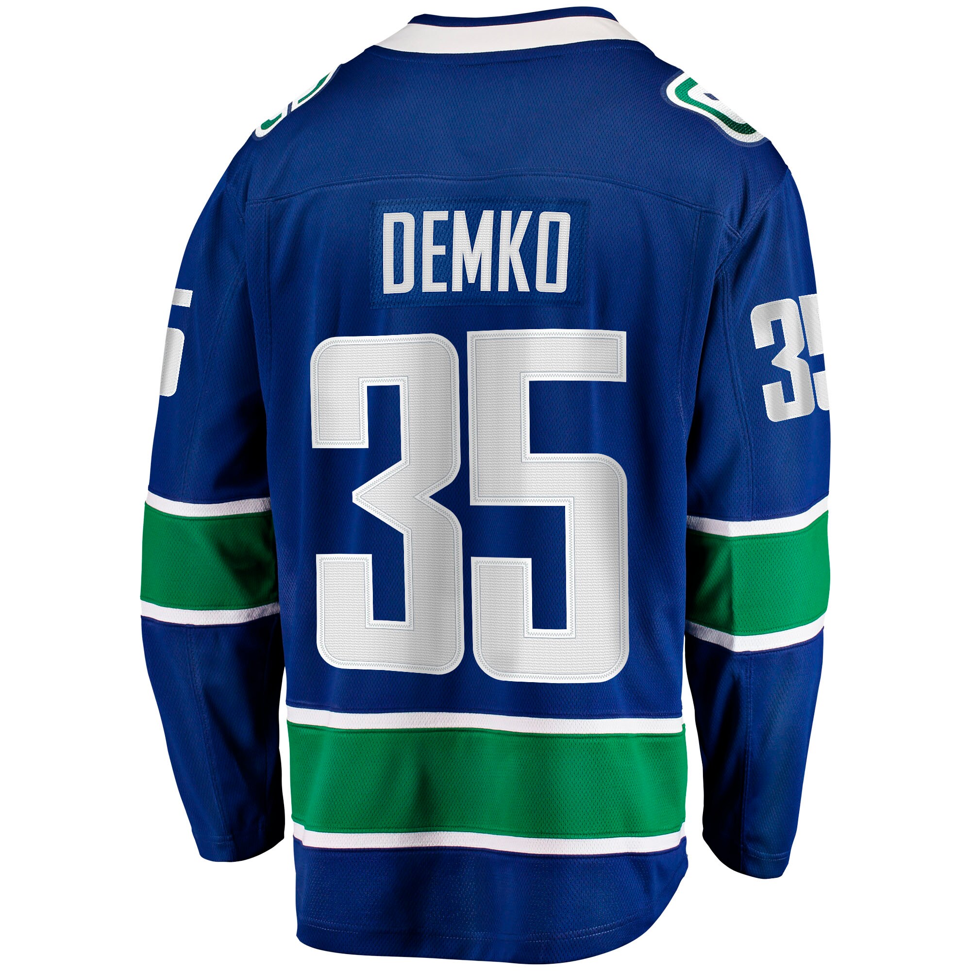 Vancouver Canucks Thatcher Demko Blue Home Breakaway NHL Jersey Men's