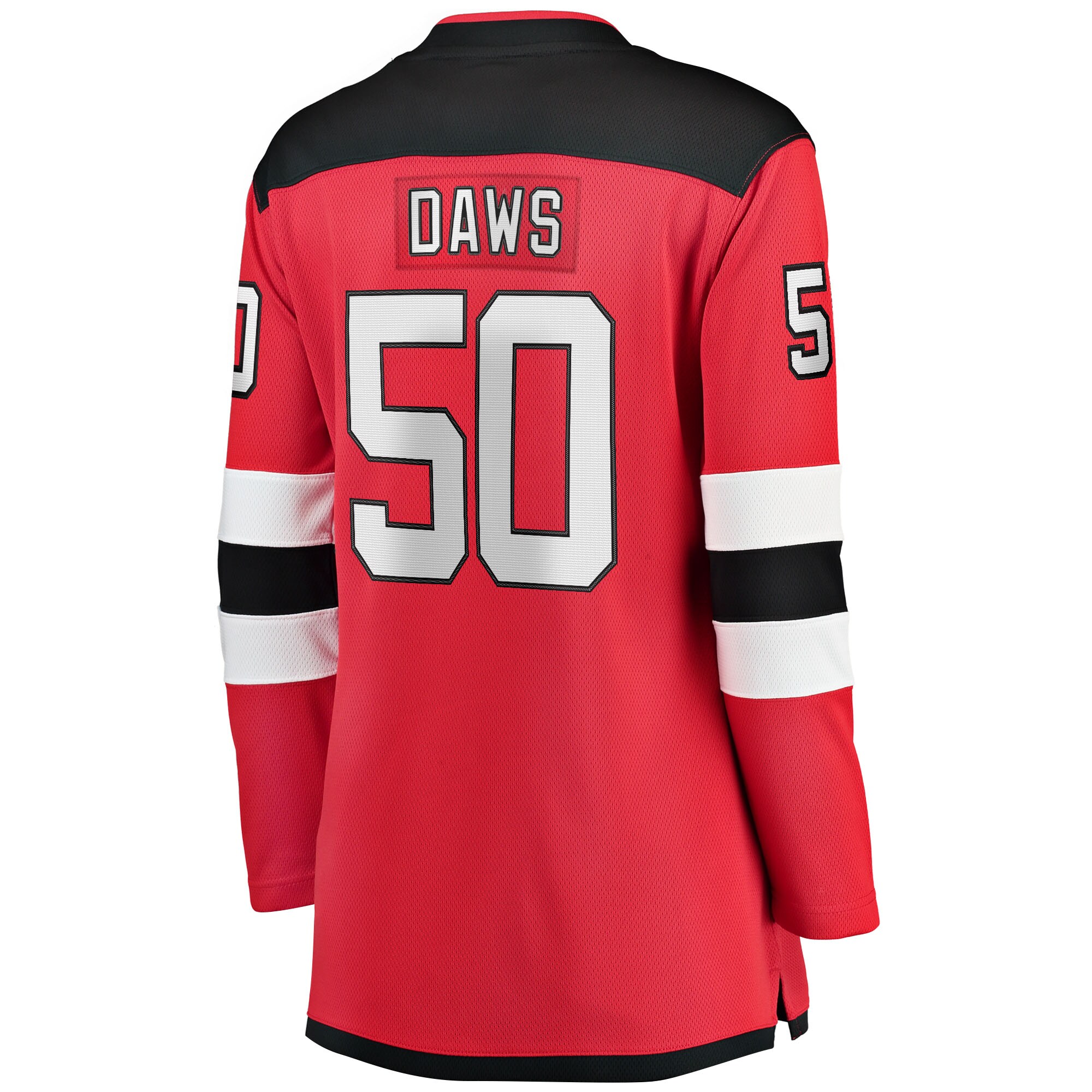 New Jersey Devils Nico Daws Red Home Breakaway Player NHL Jersey Women's