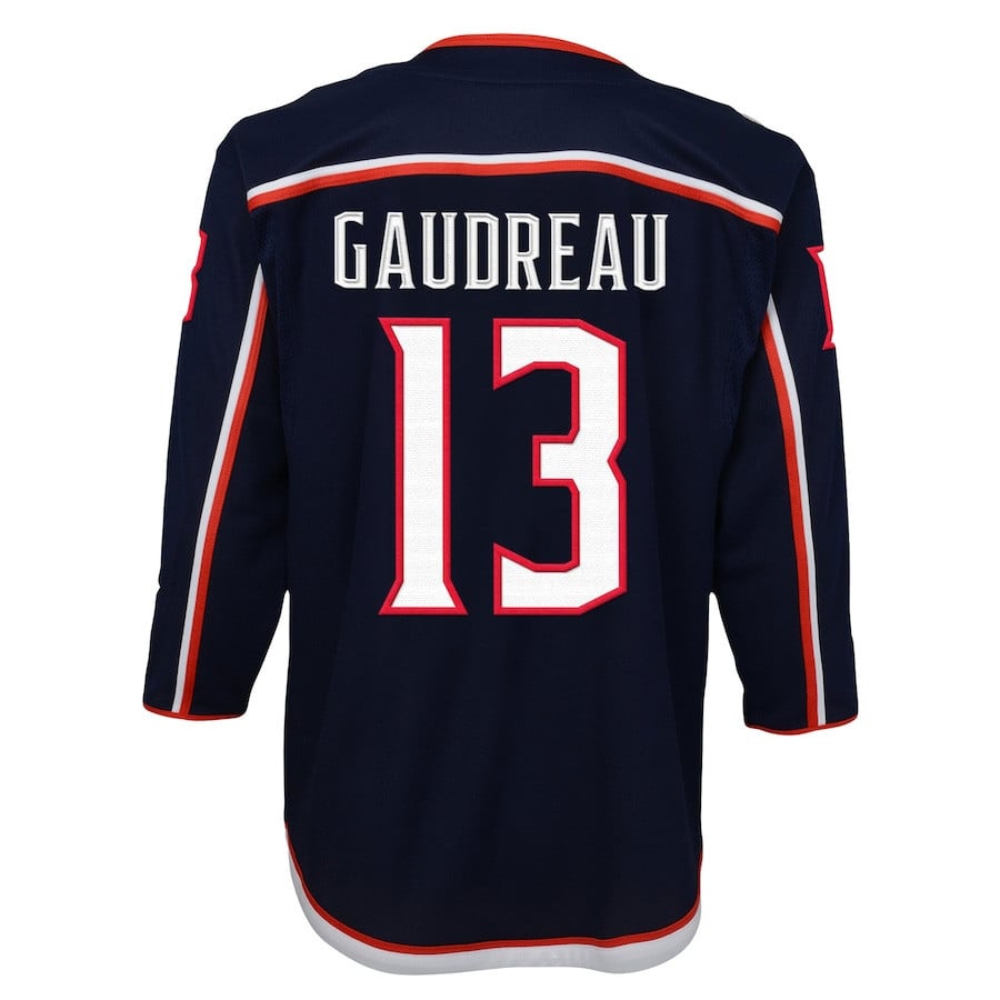 Johnny Gaudreau 13 Columbus Blue Jackets Breakaway Navy NHL Jersey Youth