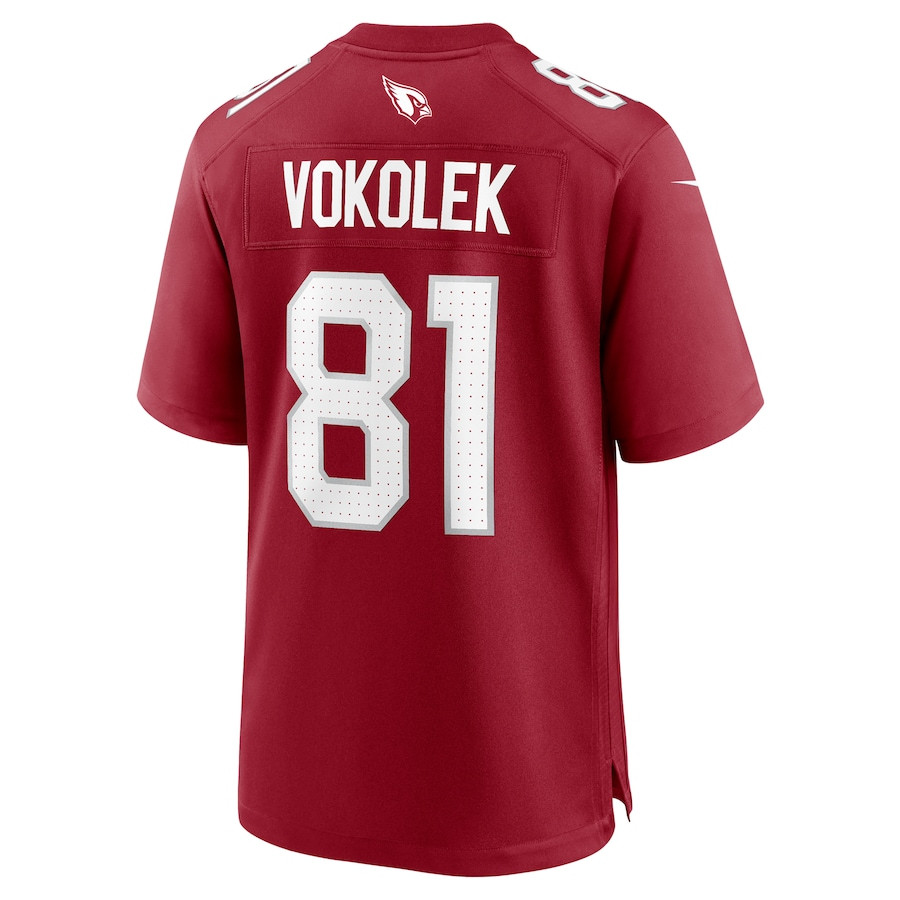 Travis Vokolek 81 Arizona Cardinals Team Game Cardinal NFL Jersey Men's