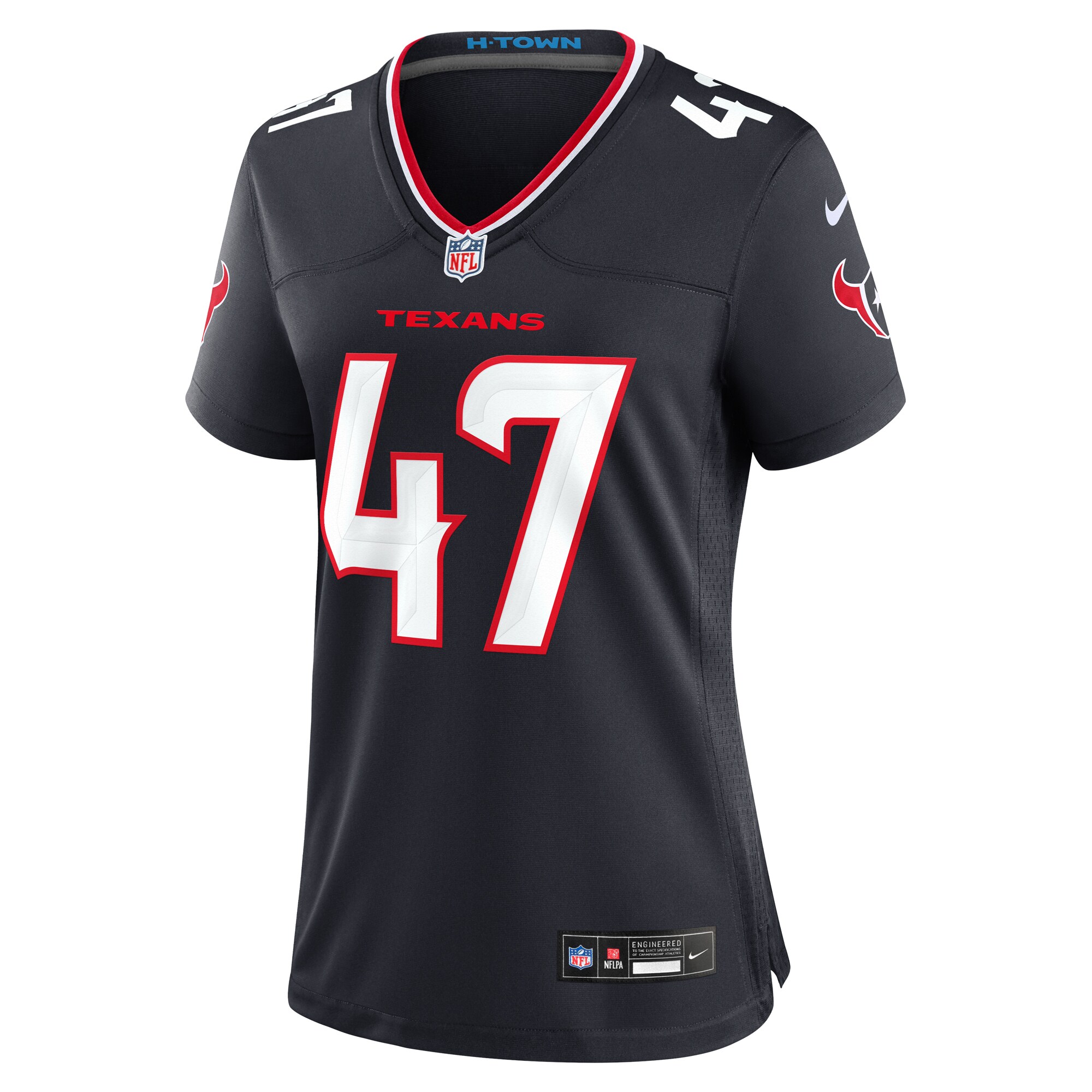 Houston Texans Andrew Beck Navy Team Game NFL Jersey Women's