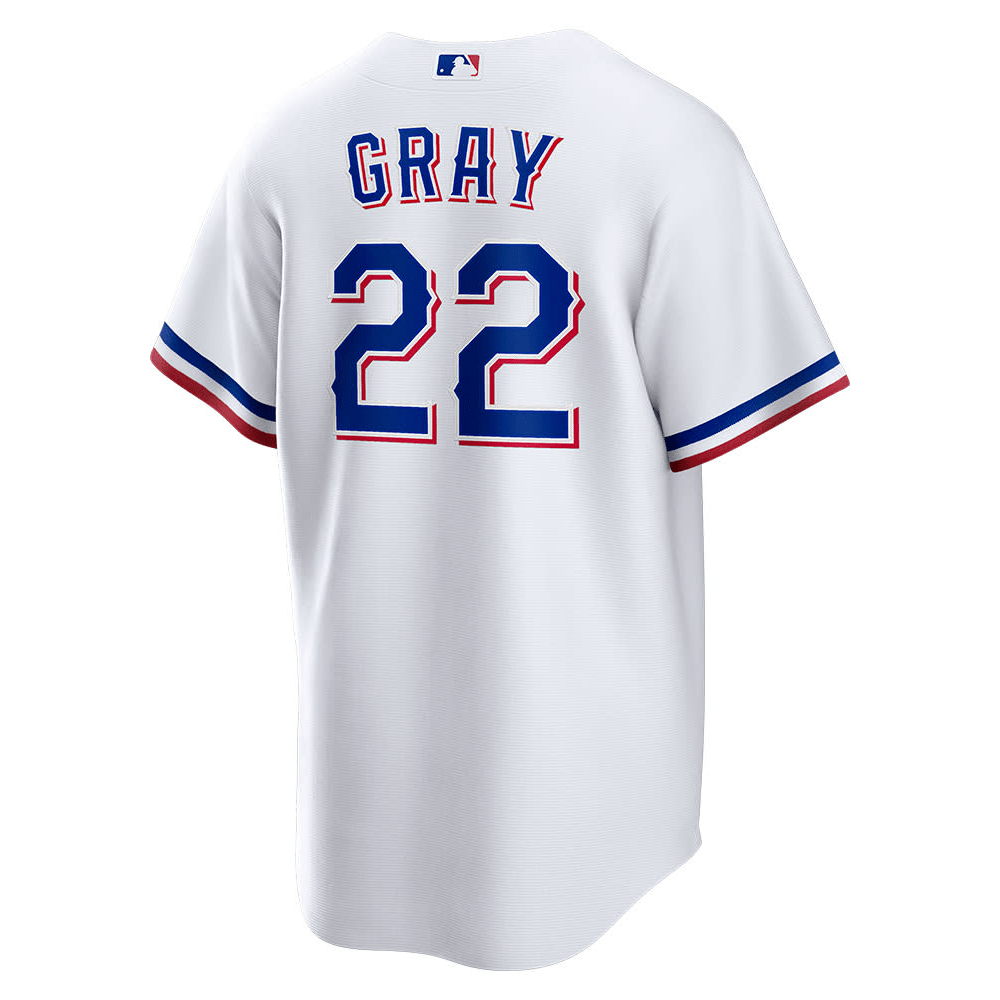 Jon Gray 22 Texas Rangers 2023 World Series Stitched White MLB Jersey Men's