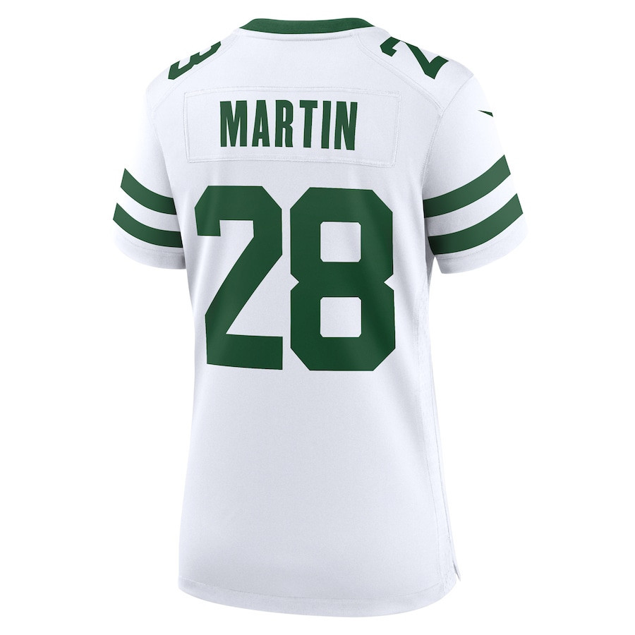 Curtis Martin 28 New York Jets Game Retired Player Women, White NFL Jersey Women's