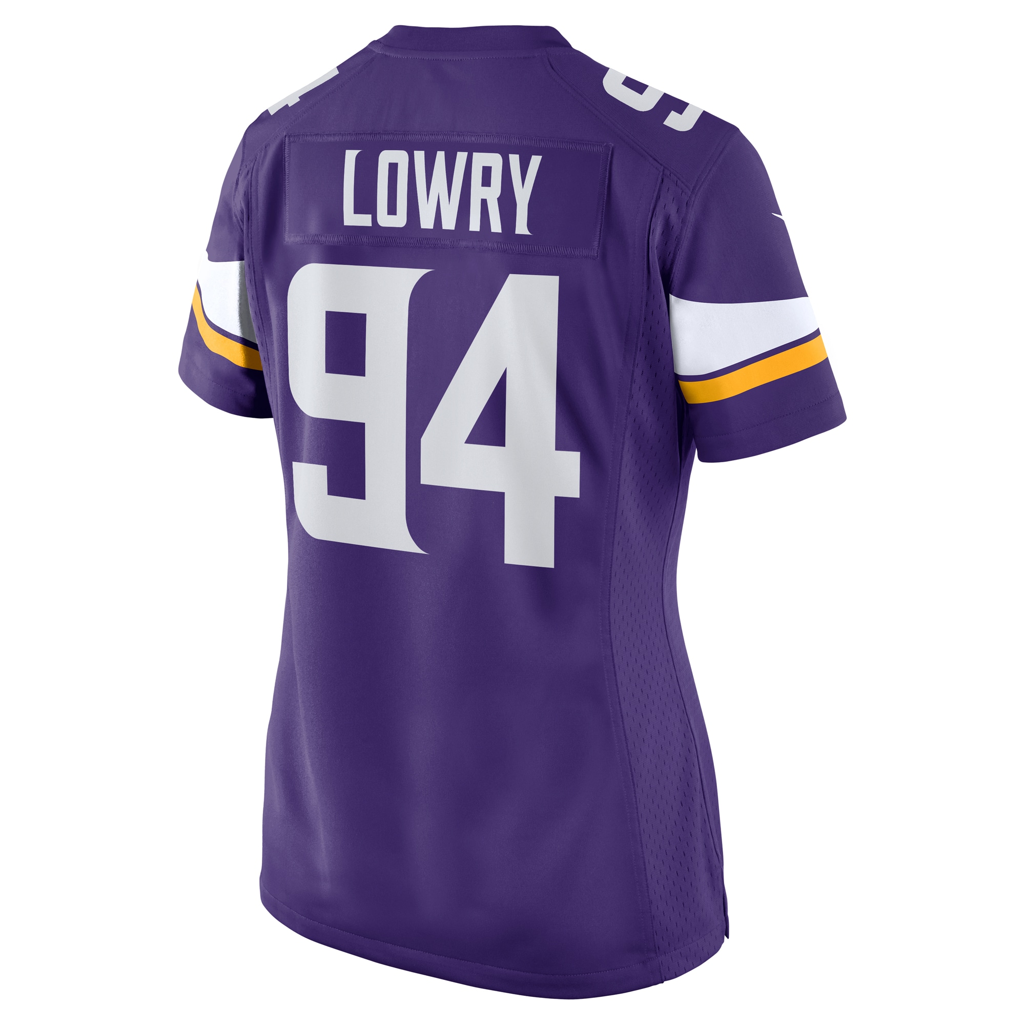 Minnesota Vikings Dean Lowry Purple Game Player NFL Jersey Women's