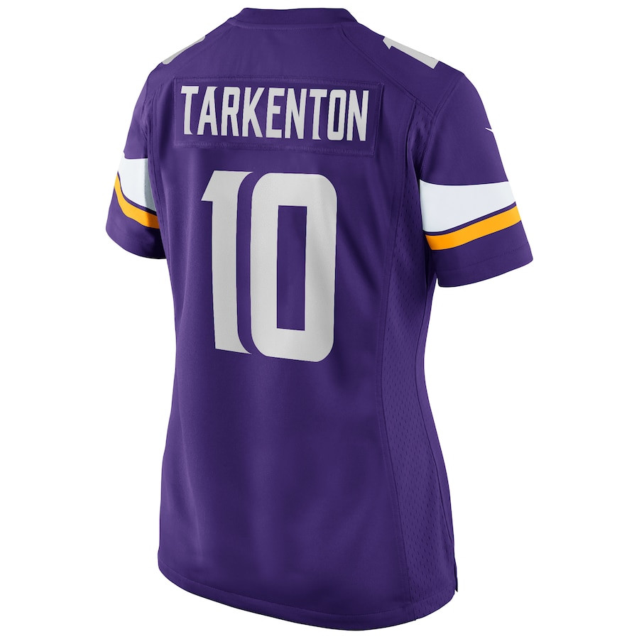 Fran Tarkenton 10 Minnesota Vikings Game Retired Purple NFL Jersey Women's