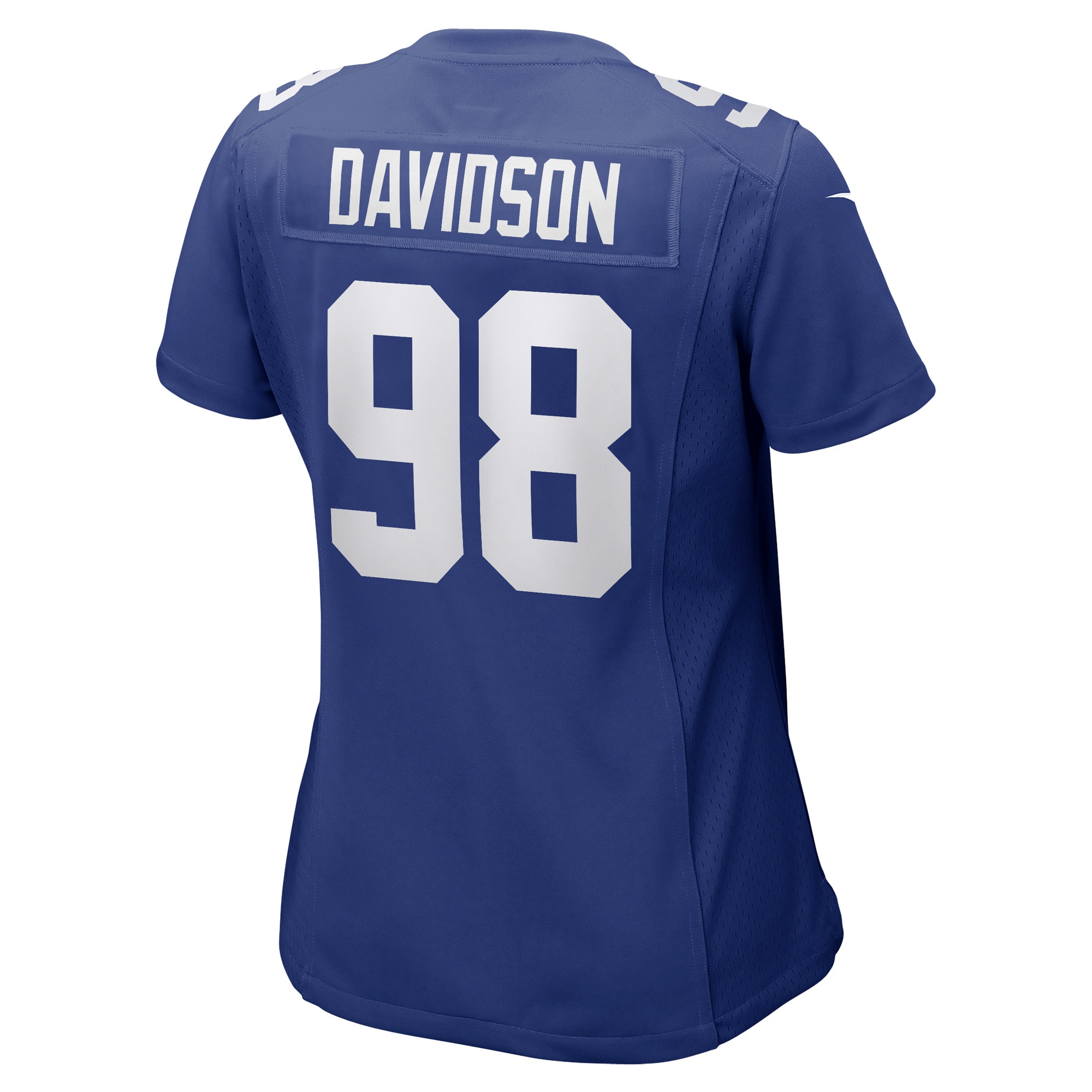 New York Giants D.J. Davidson Royal Game Player NFL Jersey Women's
