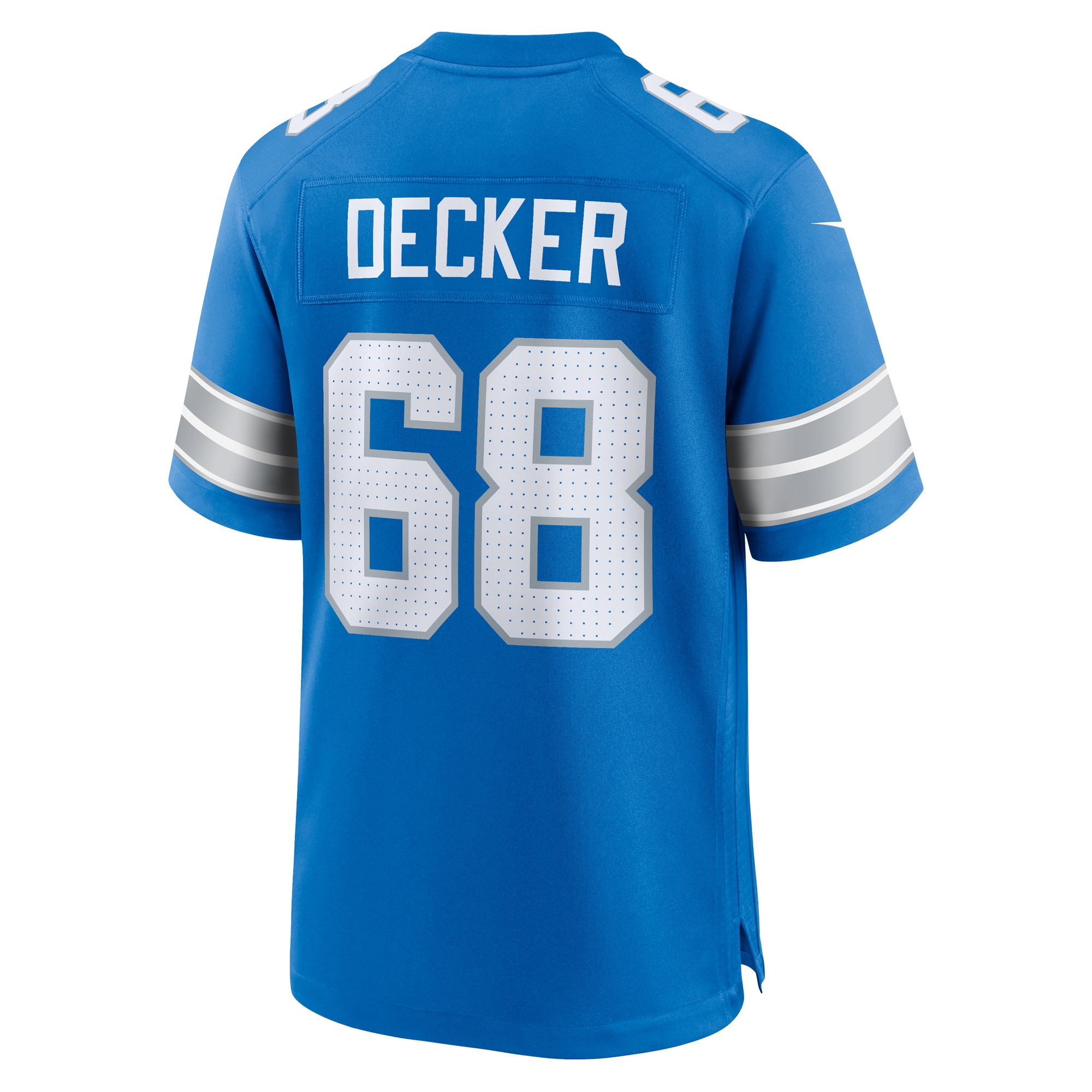 Detroit Lions Taylor Decker Blue Team Game NFL Jersey Men's