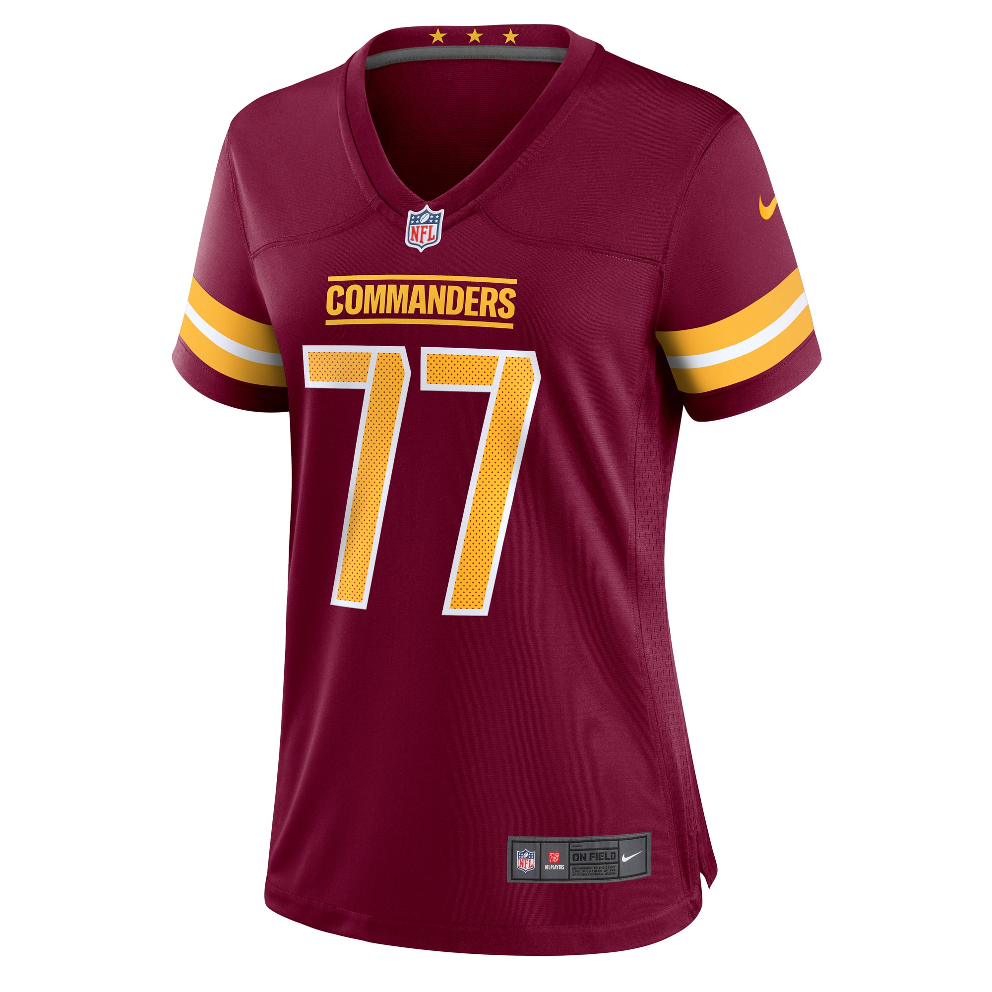 Washington Commanders Saahdiq Charles Burgundy Game NFL Jersey Women's