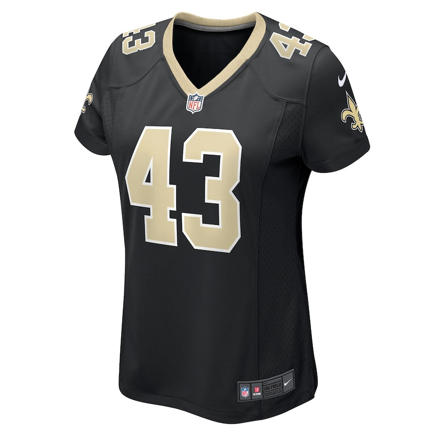 Matthew Hayball 43 New Orleans Saints Game Black NFL Jersey Women's