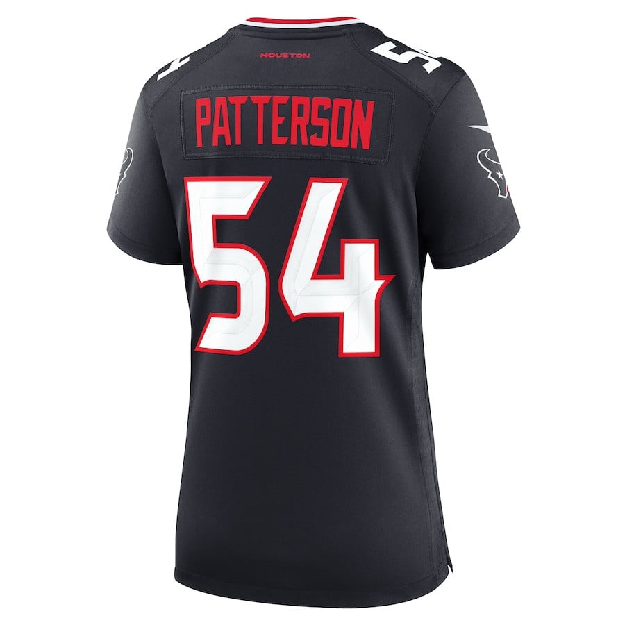 Jarrett Patterson 54 Houston Texans Team Game Navy NFL Jersey Women's