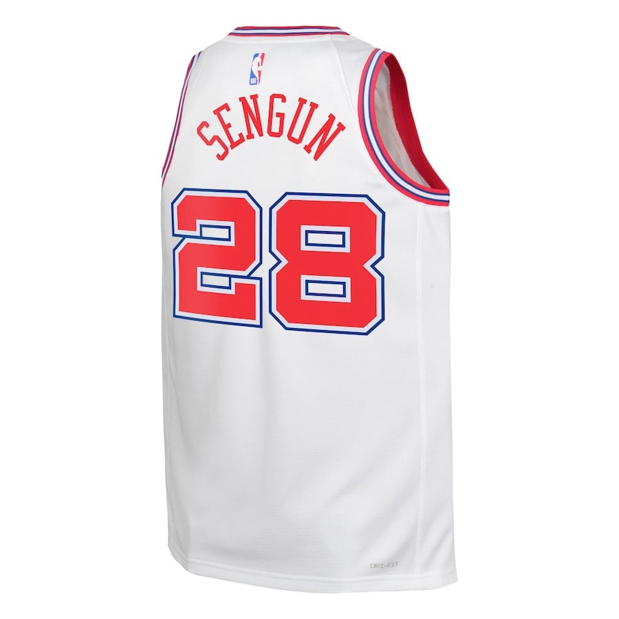 Alperen Sengun 28 Houston Rockets 2023/24 City Edition Swingma White NBA Jersey Youth