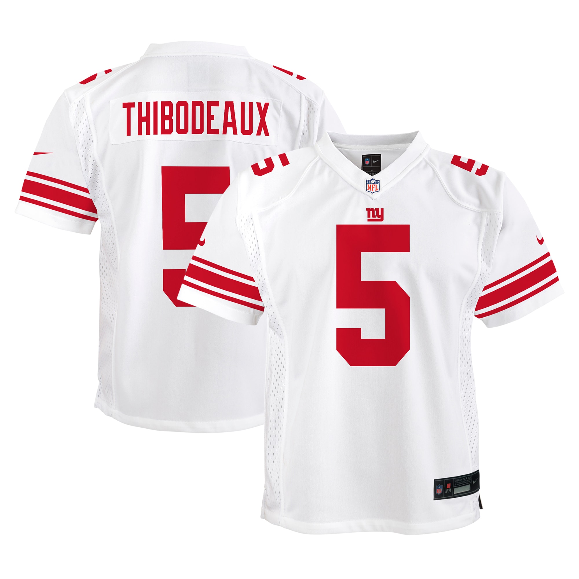 New York Giants Kayvon Thibodeaux White Player Game NFL Jersey Youth