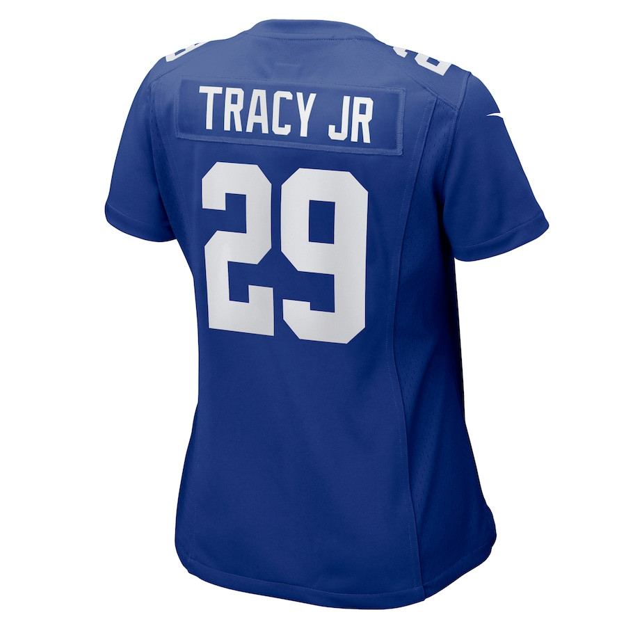 Tyrone Tracy Jr. 29 New York Giants Game Royal NFL Jersey Women's