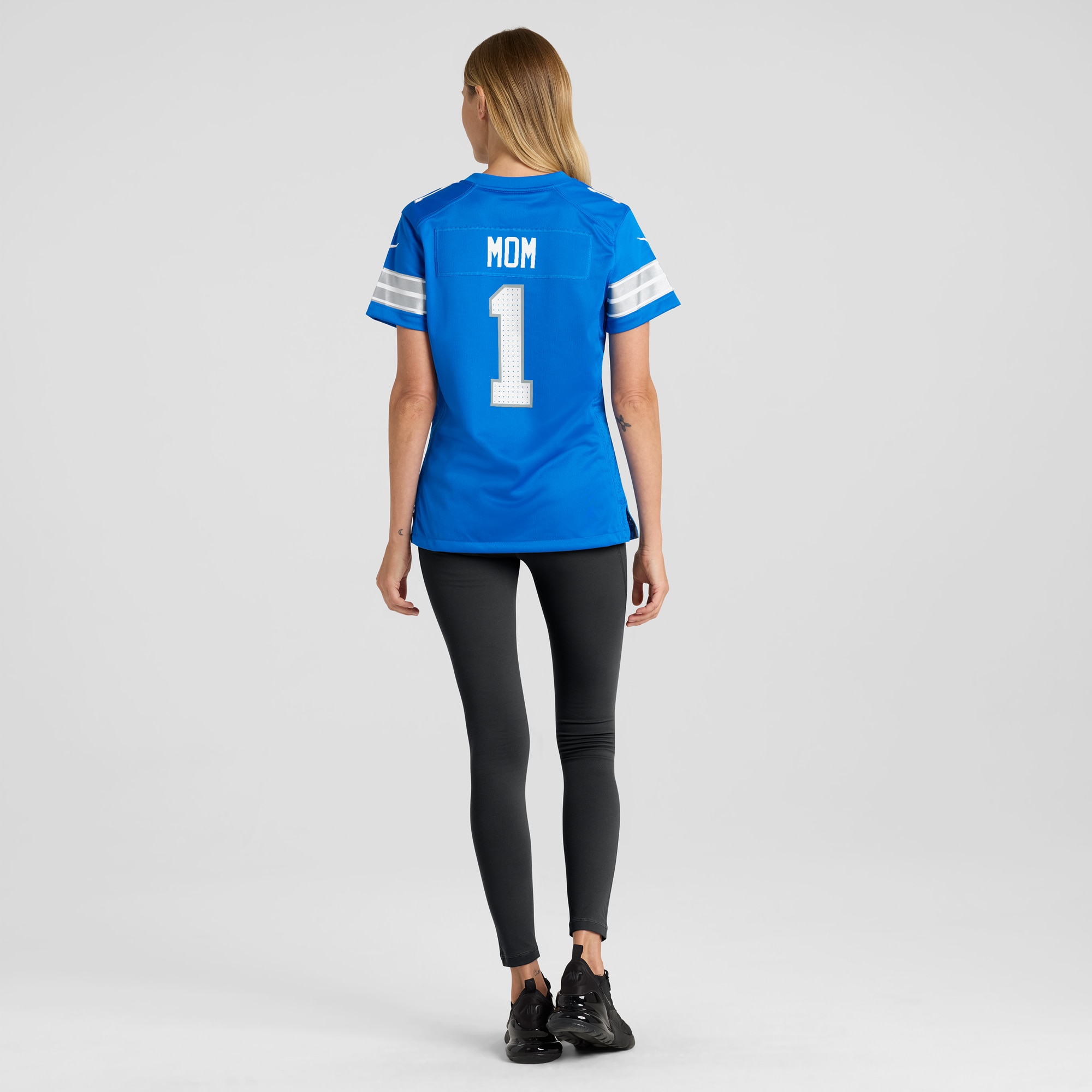 Detroit Lions Number 1 Mom Blue Game NFL Jersey Men's