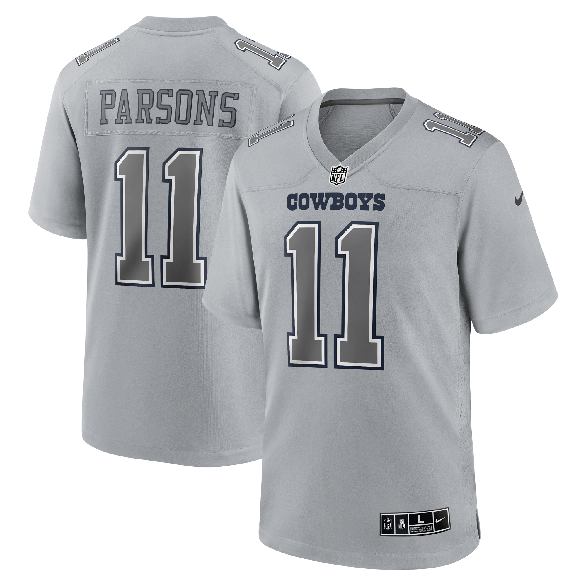 Dallas Cowboys Micah Parsons Gray Atmosphere Fashion Game NFL Jersey Men's