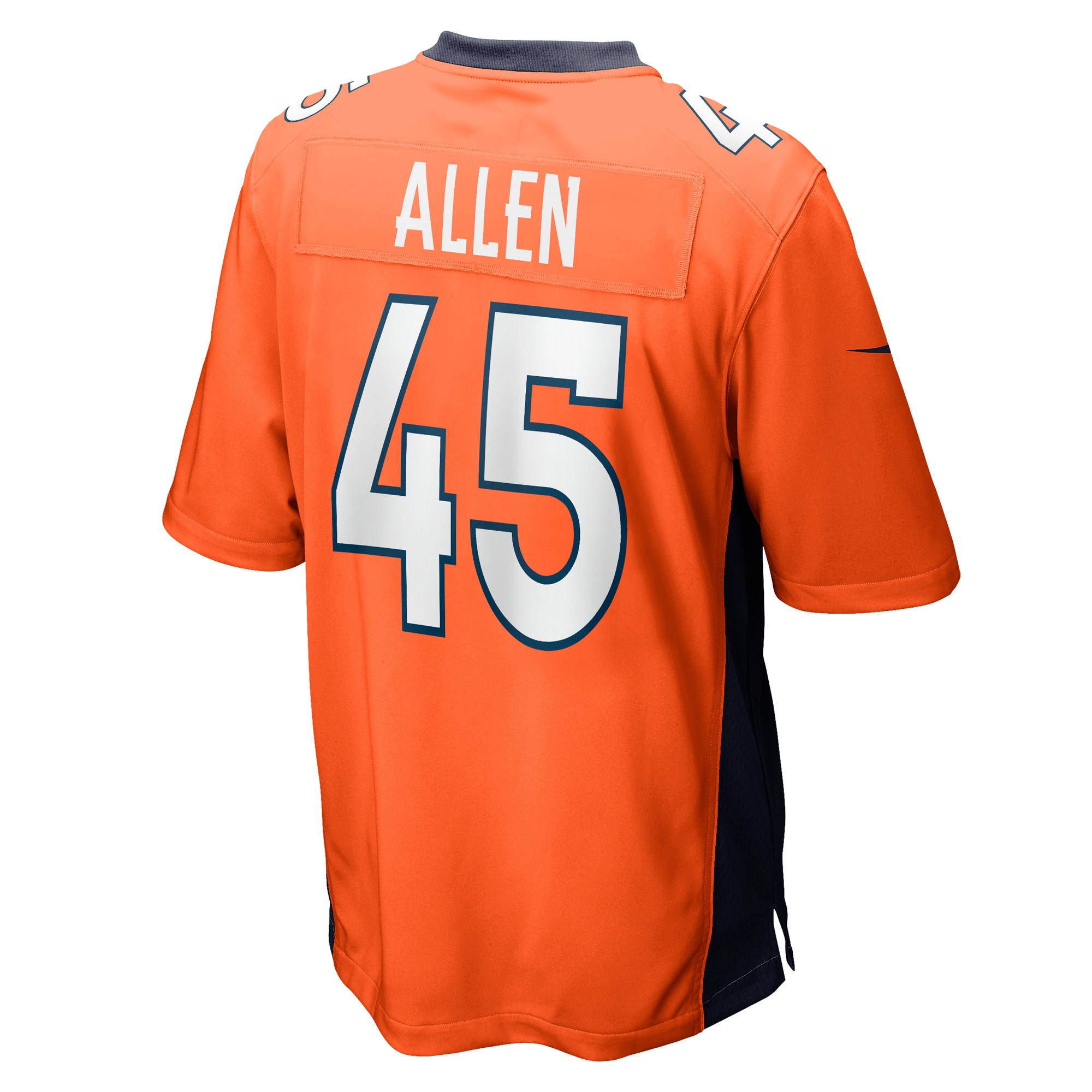 Denver Broncos Christopher Allen Orange Game Player NFL Jersey Men's
